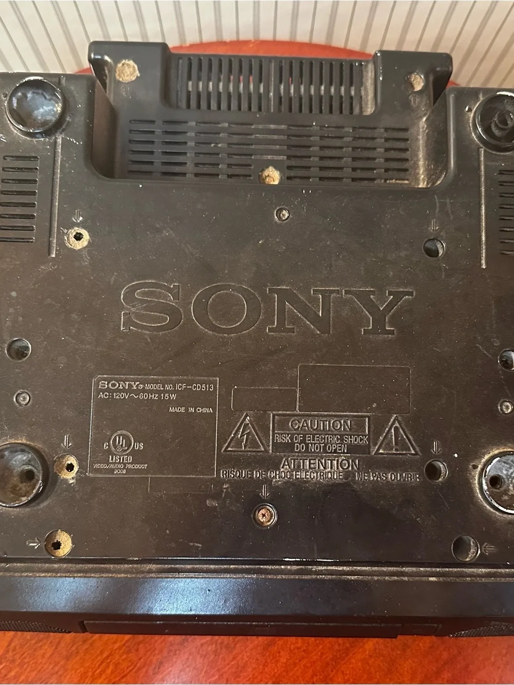Vintage Sony SpaceMaker Under-Cabinet Radio & CD Player (Model ICF-CD513)